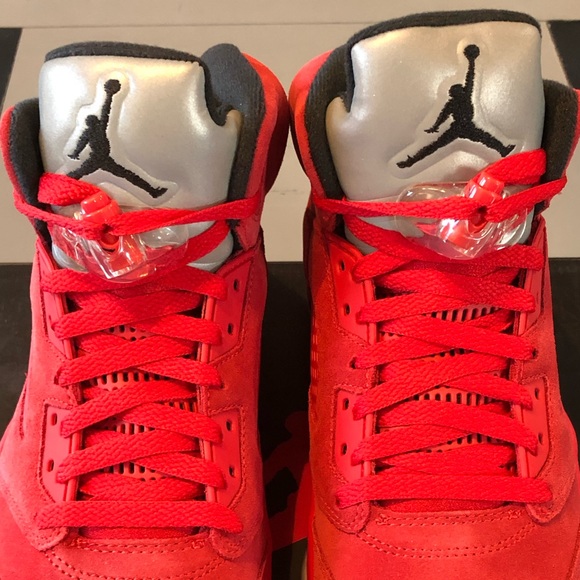 2017 NIKE AIR JORDAN V 5 RETRO UNIVERSITY RED 8.5 - Picture 5 of 14